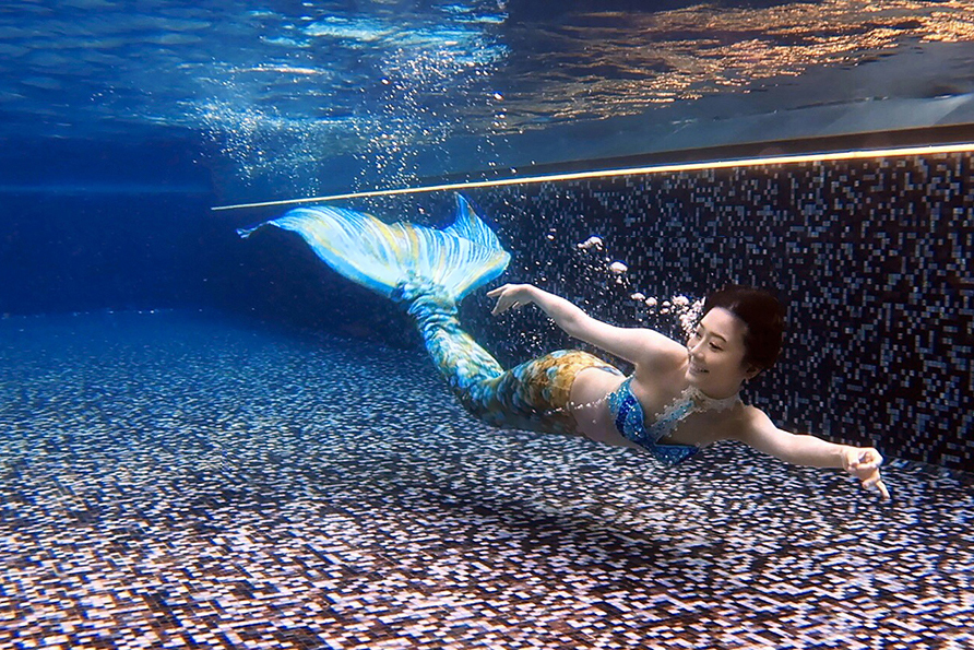 美人魚體驗課 ＋ 泳池水底攝影
